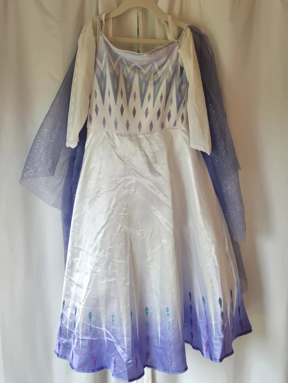 Disney Elsa Princess Costume Dress w/ attached cape